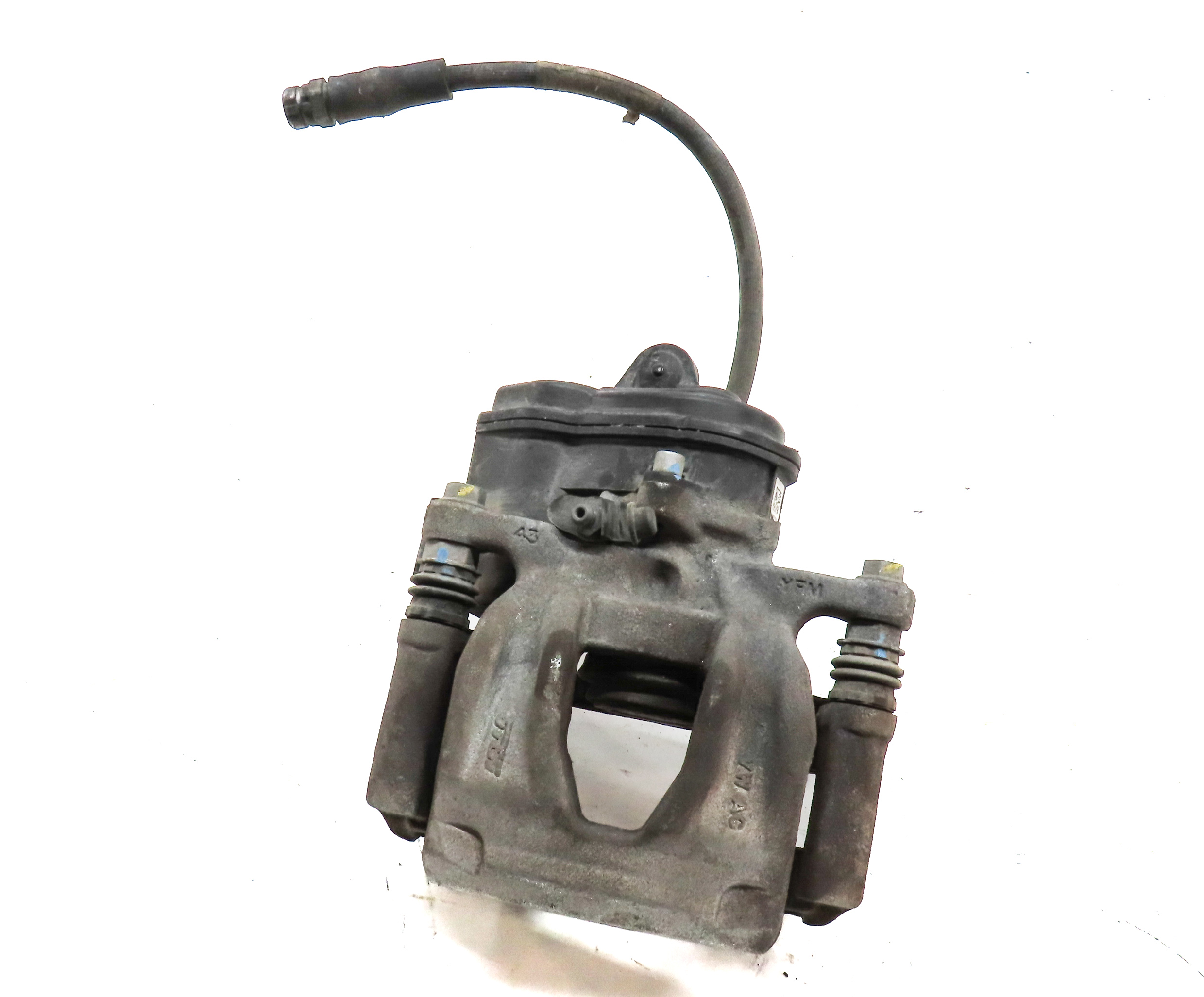 2018-2020 AUDI Q5 (FY 80A) REAR RIGHT PASSENGER BRAKE CALIPER w/ ACTUATOR MOTOR — exact item pictured